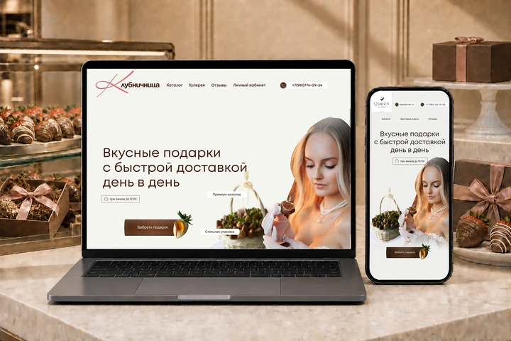 Интернет-магазин клубники в шоколаде